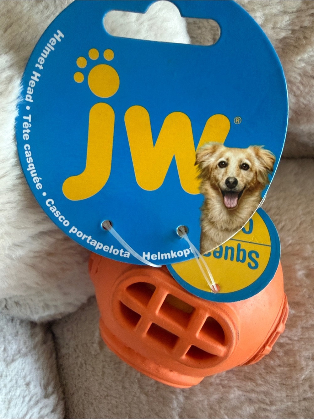 Pet Orange Squeak Toy Ball for Dogs - Picture 3 of 5